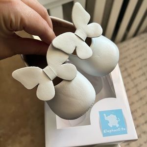 Elephantito Butterfly Baby Ballerina White Shoes